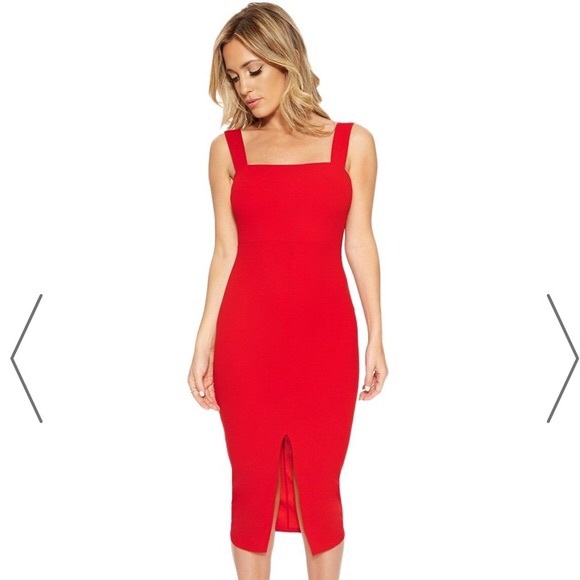 Naked Wardrobe Red Dress - Picture 2 of 2
